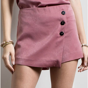 Moon River Pink Wrap Skort